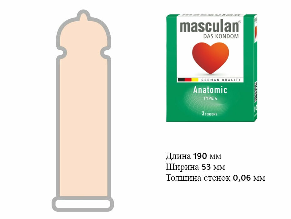 презервативы анатомической формы Маскулан